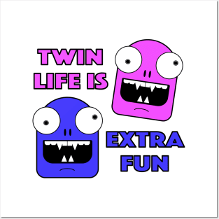 Twin Life Male Female Twins Posters and Art